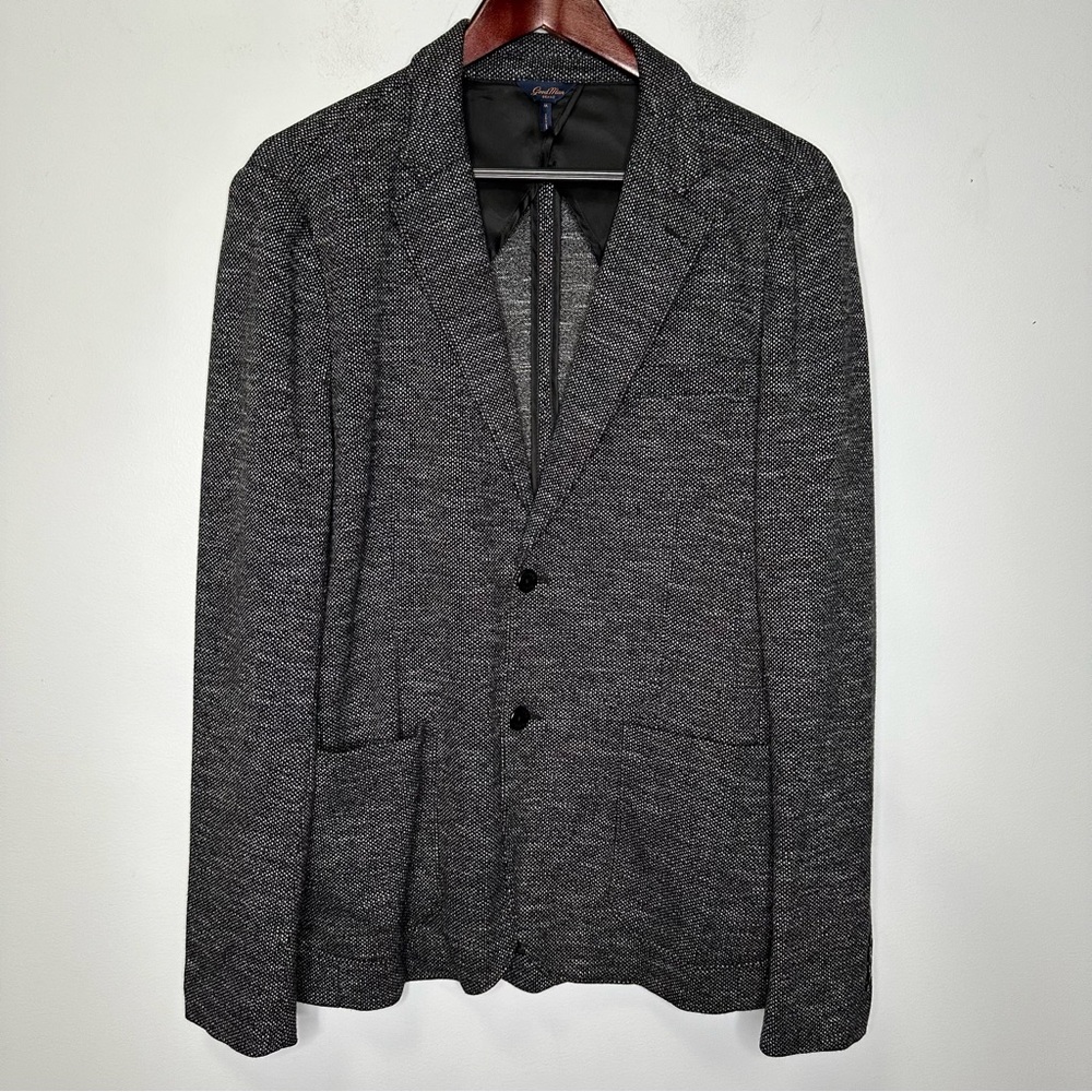 Goodman Brand Men’s Black Heathered Stretch Knit Blazer Sport Coat Jacket Size M